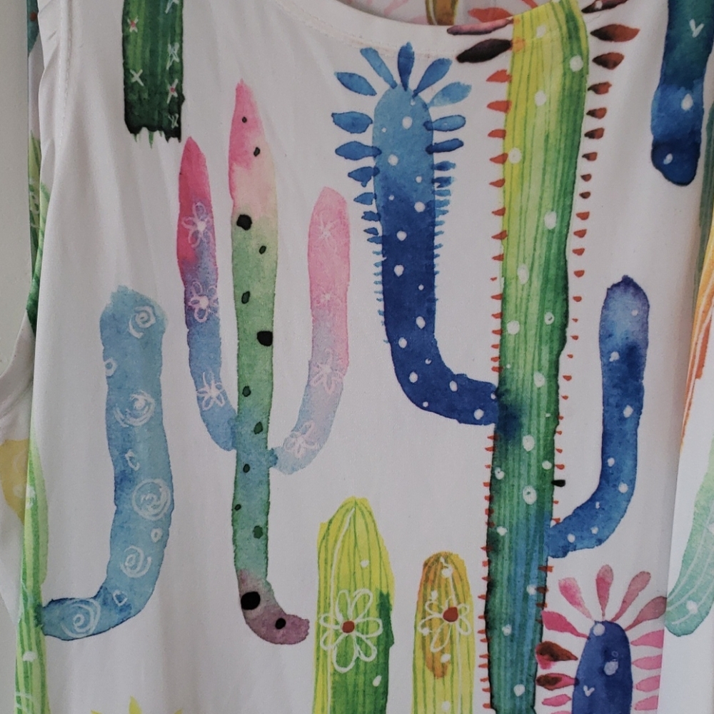 Sleeveless cactus dress